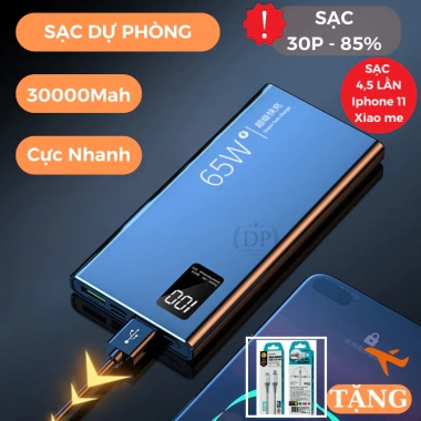 Sạc Dự Phòng 50.000mAh 140W Nhanh – Tương Thích Tất Cả Điện Thoại, Giá Ưu Đãi 590k