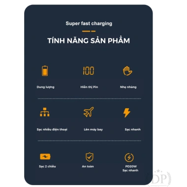 Sạc Dự Phòng 50.000mAh 140W Nhanh – Tương Thích Tất Cả Điện Thoại, Giá Ưu Đãi 590k