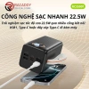 Sạc dự phòng 50.000mAh 22.5W nhanh, đèn LED chiếu sáng, 2 dây sạc - 842k 3