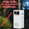 Sạc dự phòng 50.000mAh sạc nhanh 2 chiều, tháo rời, phát sóng ngoài trời - 500.000₫