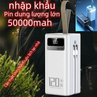 Sạc dự phòng 50.000mAh sạc nhanh 2 chiều, tháo rời, phát sóng ngoài trời - 500.000₫