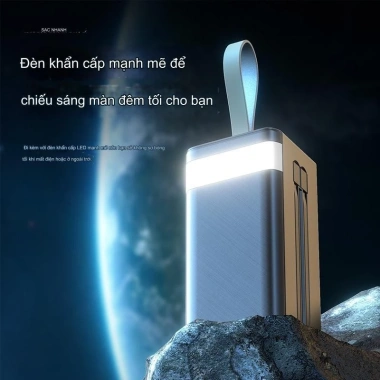 Sạc dự phòng 50.000mAh sạc nhanh 2 chiều, tháo rời, phát sóng ngoài trời - 500.000₫
