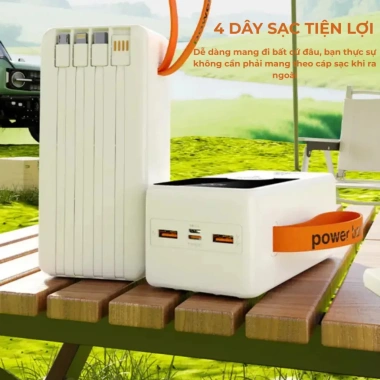 Sạc dự phòng 50.000mAh VZT-232 - Sạc nhanh 22.5/120W PD, màn hình LED hiện đại, giá chỉ 330.000₫