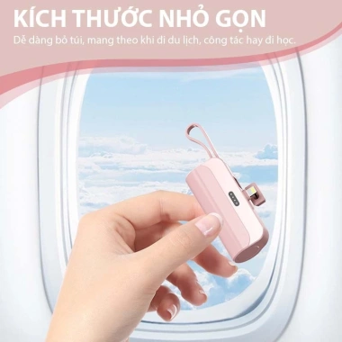 Sạc Dự Phòng 5.000mAh 20W - Sạc 2 Thiết Bị Cùng Lúc, Nhỏ Gọn Mang Đi 5 Sạc Dự Phòng 5.000mAh 20W - Sạc 2 Thiết Bị Cùng Lúc, Nhỏ Gọn Mang Đi 5