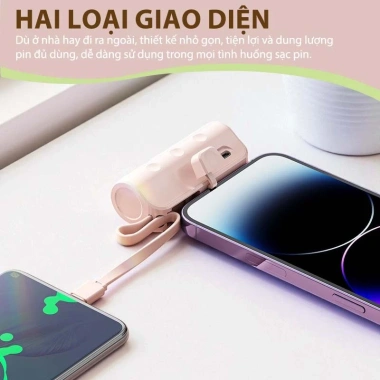 Sạc Dự Phòng 5.000mAh 20W - Sạc 2 Thiết Bị Cùng Lúc, Nhỏ Gọn Mang Đi 6 Sạc Dự Phòng 5.000mAh 20W - Sạc 2 Thiết Bị Cùng Lúc, Nhỏ Gọn Mang Đi 6