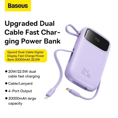 Sạc dự phòng Baseus Qpow2 & Qpow Pro 10.000/20.000mAh PD 22.5W-30W Type-C nhanh, tiện dụng - 599.000₫