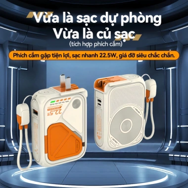 Sạc Dự Phòng Củ Sạc Nhanh Chính Hãng PD22.5W SP01 - Hỗ Trợ Sạc Không Dây, Chứng Nhận CCC, Giá 411.000₫ 2