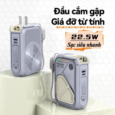Sạc Dự Phòng Củ Sạc Nhanh Chính Hãng PD22.5W SP01 - Hỗ Trợ Sạc Không Dây, Chứng Nhận CCC, Giá 411.000₫ 6