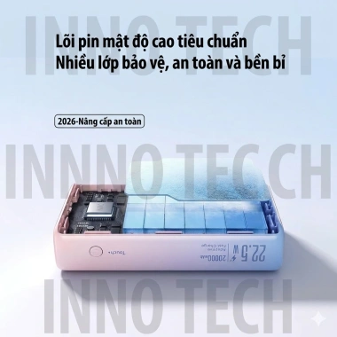 Sạc Dự Phòng DX310 22.5W PD với 20.000/50.000mAh, sạc nhanh 4 lần, có dây