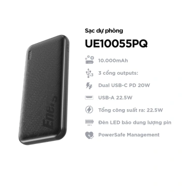 Sạc Dự Phòng Energizer 10.000mAh PD 22.5W 3 Cổng, Sạc Nhanh, Bảo Hành 1 Năm - 642.000 VND 2