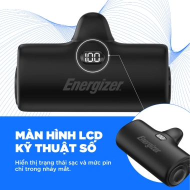 Sạc dự phòng Energizer 4.600mAh UE4.600PQ - Thiết kế nhỏ gọn, sạc nhanh 22.5W, giá ưu đãi 572.500₫