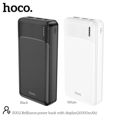 Sạc dự phòng hoco SU02 20.000mAh - 2 USB, 2 Micro Type-C, sạc đồng thời nhiều thiết bị, bền bỉ, giá chỉ 129.000₫