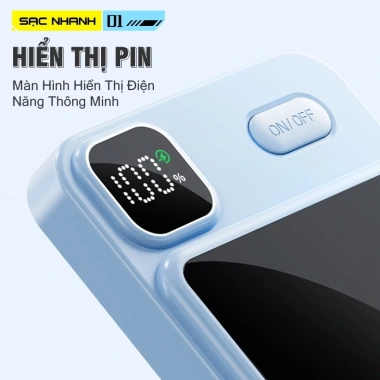 Sạc dự phòng hút nam châm 22.5W - Siêu mỏng, không dây, 3.000‑50.000 mAh, sạc nhanh, giảm giá 259k