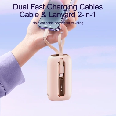 Sạc dự phòng Joyroom L012 22.5W Colorful 10-20k mAh tích hợp cáp sạc nhanh - Chính hãng 5 Sạc dự phòng Joyroom L012 22.5W Colorful 10-20k mAh tích hợp cáp sạc nhanh - Chính hãng 5