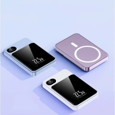 Sạc dự phòng không dây 10.000mAh từ tính, sạc nhanh PD, lực hút mạnh - 275k