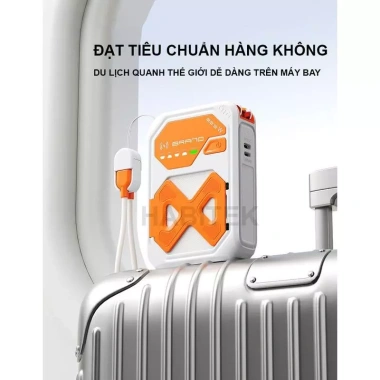 Sạc Dự Phòng Không Dây 22.5W 20.000mAh - Pin Dự Phòng Kiêm Củ Sạc, Tương Thích iPhone & Android, Giá Ưu Đãi 450k