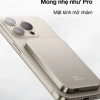 Sạc dự phòng không dây BERF W85 Titan nhôm, kính mờ AG từ tính, siêu mỏng PD 20W cho iPhone 17/16/15/14/13/12 - 475k 4