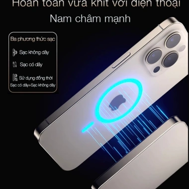 Sạc dự phòng không dây BERF W85 Titan nhôm, kính mờ AG từ tính, siêu mỏng PD 20W cho iPhone 17/16/15/14/13/12 - 475k 6 Sạc dự phòng không dây BERF W85 Titan nhôm, kính mờ AG từ tính, siêu mỏng PD 20W cho iPhone 17/16/15/14/13/12 - 475k 6