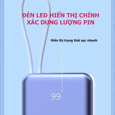 Sạc dự phòng không dây KINGLEEN G27 - Sạc nhanh 22.5W, 15W không dây, chỉ 249.000₫ 6 Sạc dự phòng không dây KINGLEEN G27 - Sạc nhanh 22.5W, 15W không dây, chỉ 249.000₫ 6