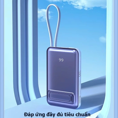 Sạc dự phòng không dây KINGLEEN G27 - Sạc nhanh 22.5W, 15W không dây, chỉ 249.000₫
