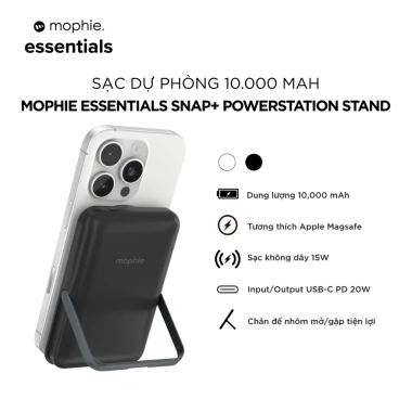 Sạc dự phòng Mophie Snap+ PD 20W 10.000mAh không dây Qi Bảo hành 2 năm giá chỉ 789.000đ
