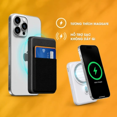 Sạc dự phòng Mophie Snap+ PD 20W 10.000mAh không dây Qi Bảo hành 2 năm giá chỉ 789.000đ