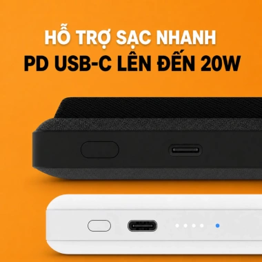 Sạc dự phòng Mophie Snap+ PD 20W 10.000mAh không dây Qi Bảo hành 2 năm giá chỉ 789.000đ