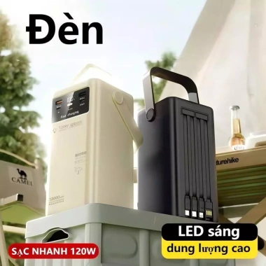 Sạc dự phòng PD120W 150.000mAh - Pin dự phòng 90.000mAh màn hình LED tích hợp, sạc nhanh, giá ưu đãi 258.000 VND 3 Sạc dự phòng PD120W 150.000mAh - Pin dự phòng 90.000mAh màn hình LED tích hợp, sạc nhanh, giá ưu đãi 258.000 VND 3