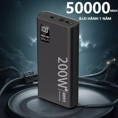 Sạc dự phòng PD120W 50.000‑80.000mAh, màn hình LED tích hợp, chỉ 145.000₫