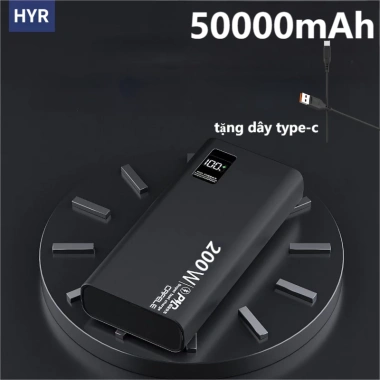 Sạc dự phòng PD120W 50.000‑80.000mAh, màn hình LED tích hợp, chỉ 145.000₫