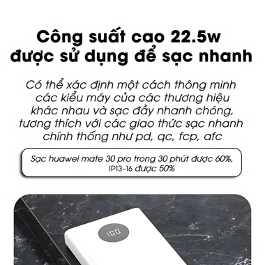 Sạc Dự Phòng Pisen Quick 30W, Dung Lượng 20.000mAh – Giá Chỉ 450.000₫ 6 Sạc Dự Phòng Pisen Quick 30W, Dung Lượng 20.000mAh – Giá Chỉ 450.000₫ 6