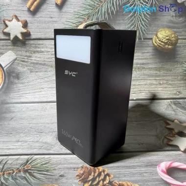 Sạc Dự Phòng SYC S156/WP283 80/50.000mAh 160W Sạc Nhanh và Đèn Pin Siêu Sáng 650k