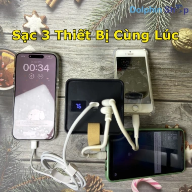 Sạc Dự Phòng SYC S156/WP283 80/50.000mAh 160W Sạc Nhanh và Đèn Pin Siêu Sáng 650k