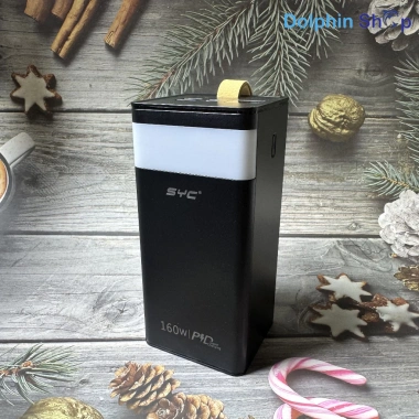 Sạc Dự Phòng SYC S156/WP283 80/50.000mAh 160W Sạc Nhanh và Đèn Pin Siêu Sáng 650k