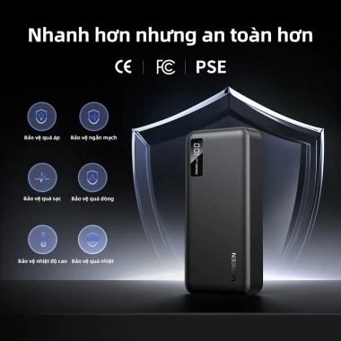 Sạc dự phòng UGREEN 20.000mAh PD20W - Sạc nhanh 20W/22.5W, giá ưu đãi 549k 7 Sạc dự phòng UGREEN 20.000mAh PD20W - Sạc nhanh 20W/22.5W, giá ưu đãi 549k 7