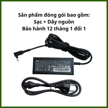 Sạc Laptop Acer 19V 2.37A/3.42A 45W-65W Cho Aspire, eMachines, TravelMate, Chromebook - Giá ưu đãi 175.000₫ 9