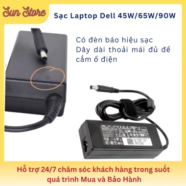 Sạc Laptop DELL 45W-90W Chân To Nhỏ, Dùng cho Inspiron Latitude Vostro, Bảo hành 24 tháng 2