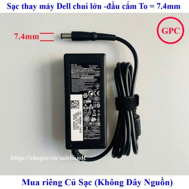 Sạc Laptop Dell 65W 19.5V 3.34A - Chân kim to 7.4mm, đầu 7.4x5.0mm, chất lượng cao, chỉ 140k 6 Sạc Laptop Dell 65W 19.5V 3.34A - Chân kim to 7.4mm, đầu 7.4x5.0mm, chất lượng cao, chỉ 140k 6