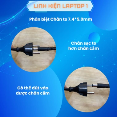 Sạc Laptop Dell 65W 19.5V 3.34A Kim Nhỏ cho Inspiron 15/3.000-5.000, Vostro 13/5.000, Latitude 13/3.000-7.000 - 103.550 VND 2