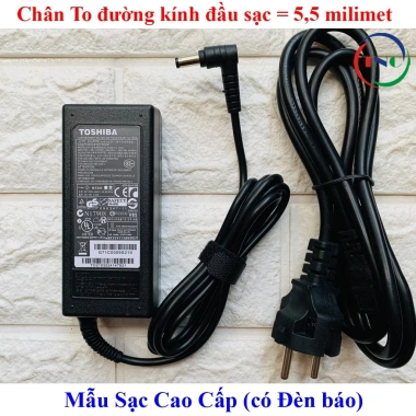 Sạc Laptop Toshiba 19V 65W 3.42A Đầu 5.5mm 5.5x2.5 Kèm Dây Nguồn Giá 120.000₫