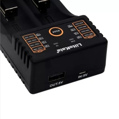 Sạc LiitoKala LII-202 mới cho 18.650 26.650 16.340 14.500 - Đầu vào 5V2A, chỉ 228.800₫