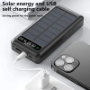 Sạc năng lượng mặt trời 50.000mAh - Đầu ra kép 4 dây, sạc điện thoại, chỉ 250k 6