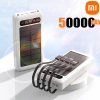 Sạc năng lượng mặt trời 50.000mAh - Đầu ra kép 4 dây, sạc điện thoại, chỉ 250k 10