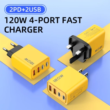 Sạc Nhanh 120W 4 Cổng 2USB+2Type‑C Siêu Nhanh, Bộ Chuyển Đổi Nguồn, Giá 73.480₫