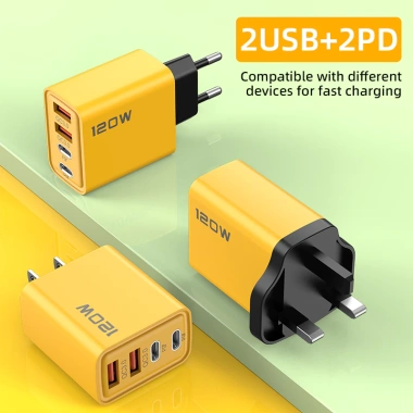 Sạc Nhanh 120W 4 Cổng 2USB+2Type‑C Siêu Nhanh, Bộ Chuyển Đổi Nguồn, Giá 73.480₫