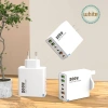Sạc nhanh 200W 6 trong 1 - 3 USB + 3 PD, QC3.0, hỗ trợ EU/US/UK, du lịch 5