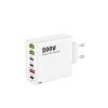 Sạc nhanh 200W 6 trong 1 - 3 USB + 3 PD, QC3.0, hỗ trợ EU/US/UK, du lịch 9
