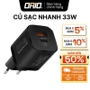 Sạc Nhanh 33W ORIO POWERPORT-33.EU-BK GaNFast – PD3.0 & QC3.0, Siêu Nhẹ Du Lịch, Giá giảm còn 80.000₫