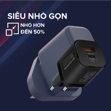 Sạc Nhanh 33W ORIO POWERPORT-33.EU-BK GaNFast – PD3.0 & QC3.0, Siêu Nhẹ Du Lịch, Giá giảm còn 80.000₫ 6 Sạc Nhanh 33W ORIO POWERPORT-33.EU-BK GaNFast – PD3.0 & QC3.0, Siêu Nhẹ Du Lịch, Giá giảm còn 80.000₫ 6