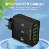 Sạc Nhanh 65W Dạ Quang 6 USB (3.1A) + QC3.0, Bộ Chuyển Đổi Du Lịch EU/Mỹ/Anh - 132.825₫ 2
